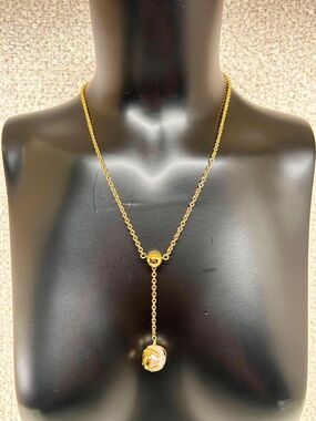 CHANEL CC Pearl Drop Necklace